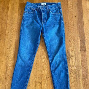 Madewell 9'' Mid-Rise Skinny Jeans, Size 29